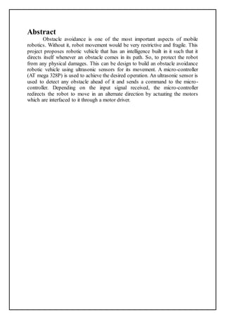 Final report obstacle avoiding roboat | DOCX