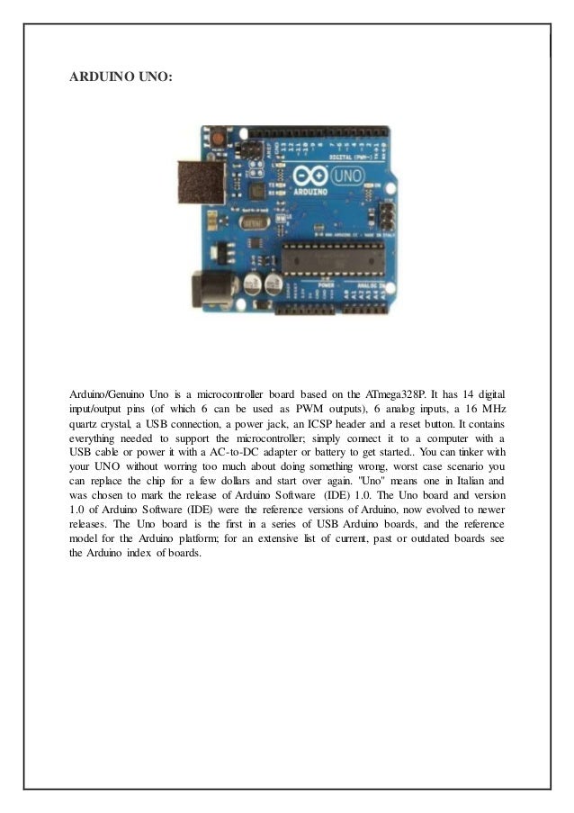 obstacle avoiding car using arduino project report