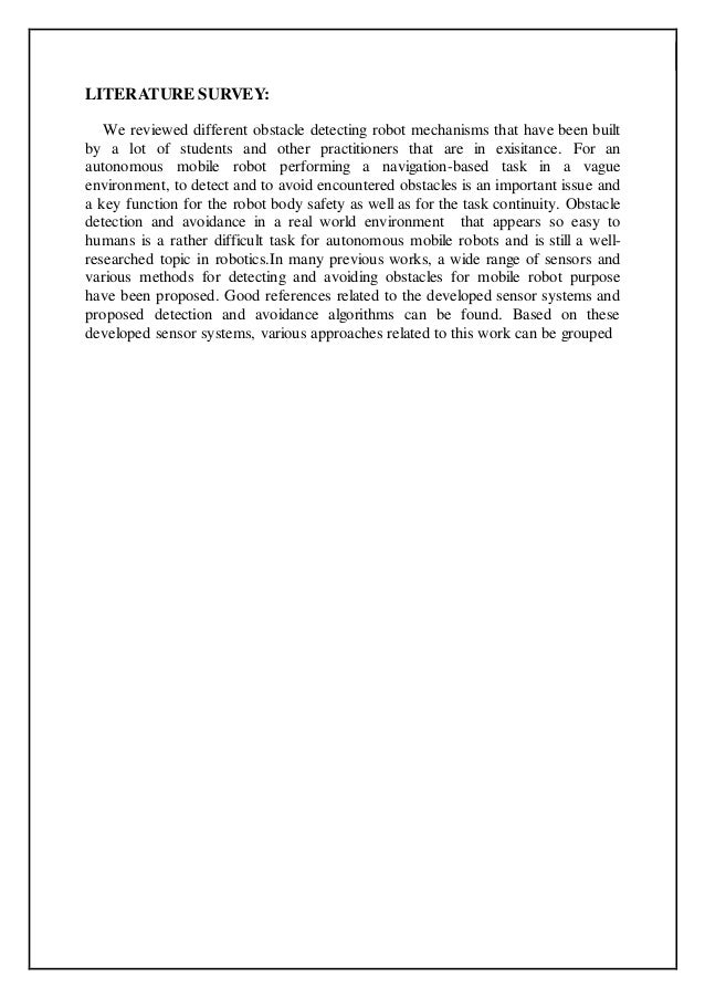 obstacle avoiding robot using arduino project report