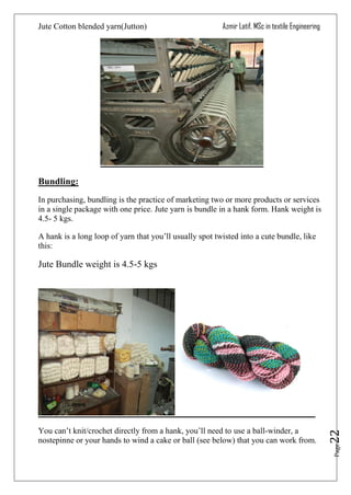 Jute cotton blended yarn hotsell