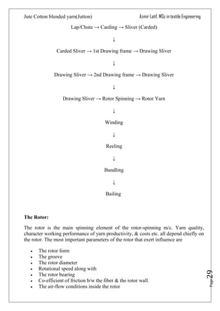 Jutton Jute cotton blended yarn( juton) | PDF