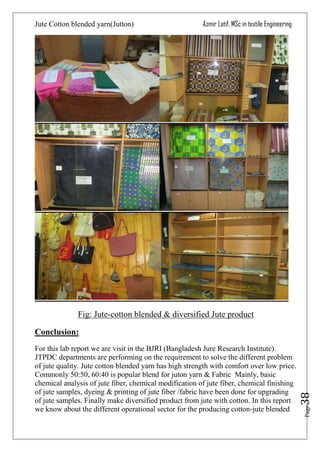 jute cotton blended yarn