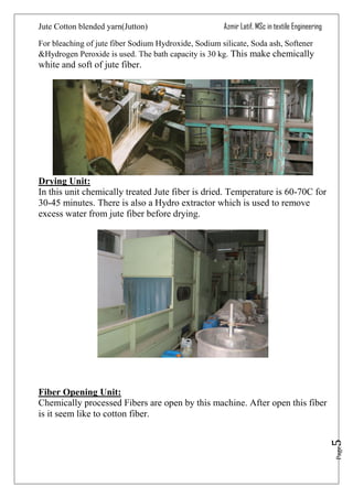 jute cotton blended yarn