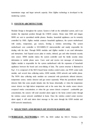 Report ON a Remote Security System Using wireless sensor and GSM module ...