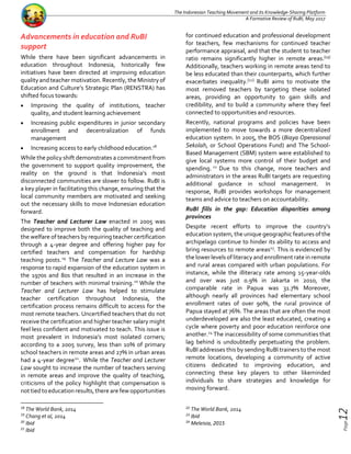 Page12
The Indonesian Teaching Movement and its Knowledge-Sharing Platform
A Formative Review of RuBI, May 2017
Advancemen...