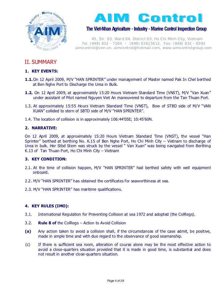 final report sample of