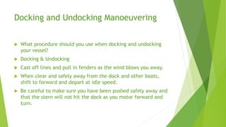 Undocking Checklist Final report Ship Handling and Manuevering 05-13-22.pptx