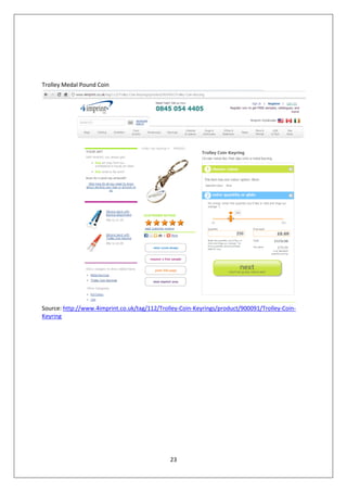 Trolley Medal Pound Coin




Source: http://www.4imprint.co.uk/tag/112/Trolley-Coin-Keyrings/product/900091/Trolley-Coin-
Keyring




                                              23
 