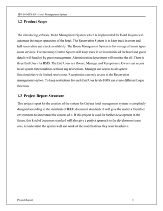 Hotel Management System Final Report