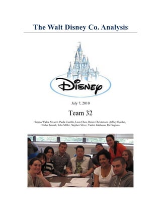 Walt Disney Analysis