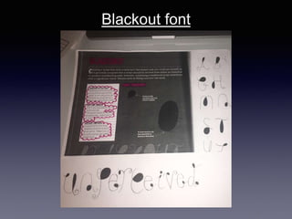 Blackout font
 