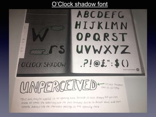 O’Clock shadow font
 