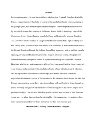 Tutelage Towards Freedom Education And Slavery Taneisha Palmer