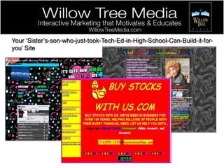  Website Consultation & EvaluationsViewtron 1980 – 1988Quantum (AOL) 1989 Website /Child of My Dreams