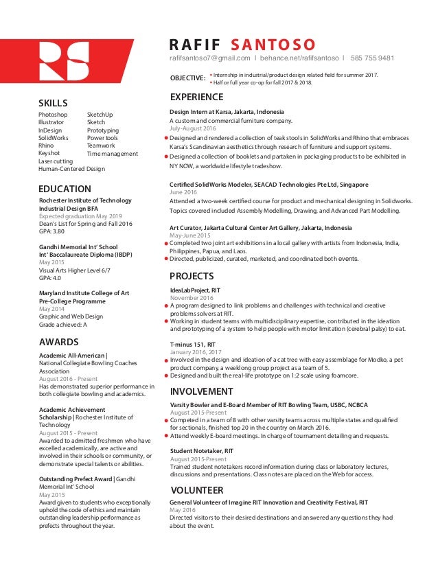 solidworks resume