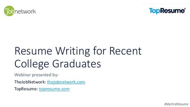 resumes for recent college graduates