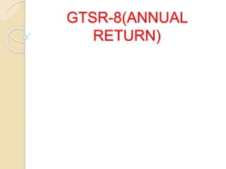GTSR-8(ANNUAL
RETURN)
 