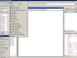 Cont……



Simulink is widely used in control
 theory and digital signal processing for
 multidomain simulation and Model-based
 design.
 