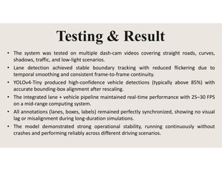 Real Time Lane and Obstacle Detection Systems | PDF