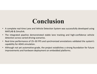 Real Time Lane and Obstacle Detection Systems | PDF