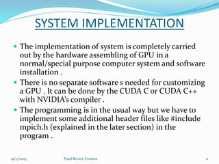 GPGPU programming with CUDA | PPTX