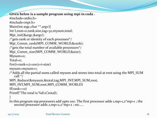 GPGPU programming with CUDA | PPTX
