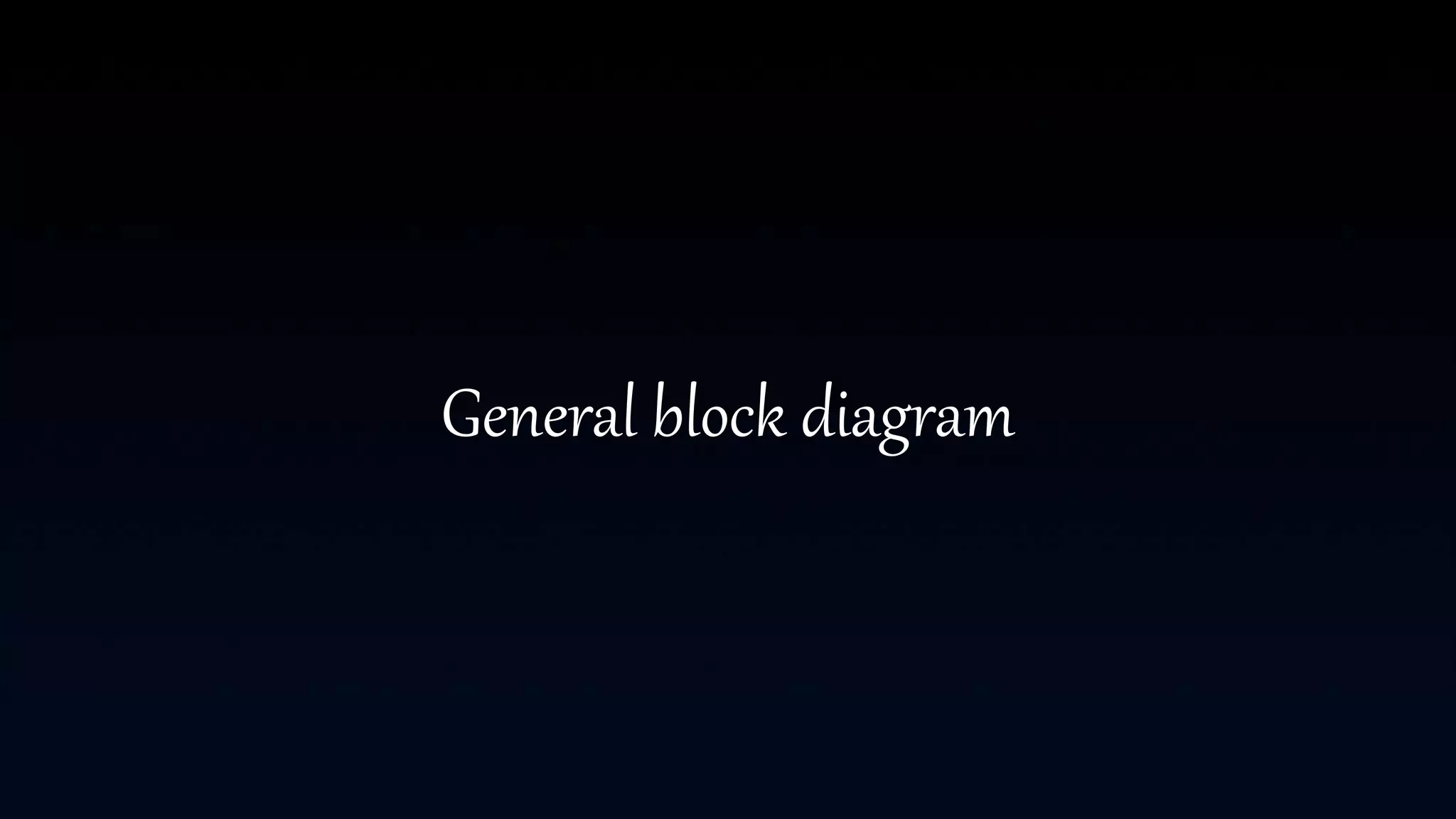 General block diagram
 
