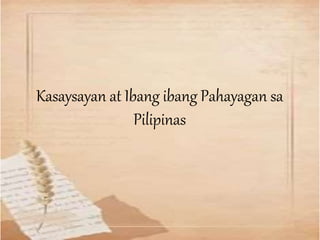 Kasaysayan at Ibang ibang Pahayagan sa
Pilipinas
 