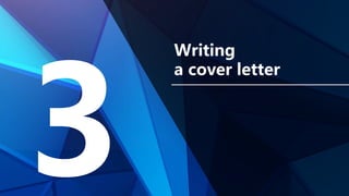 Writing
a cover letter
 