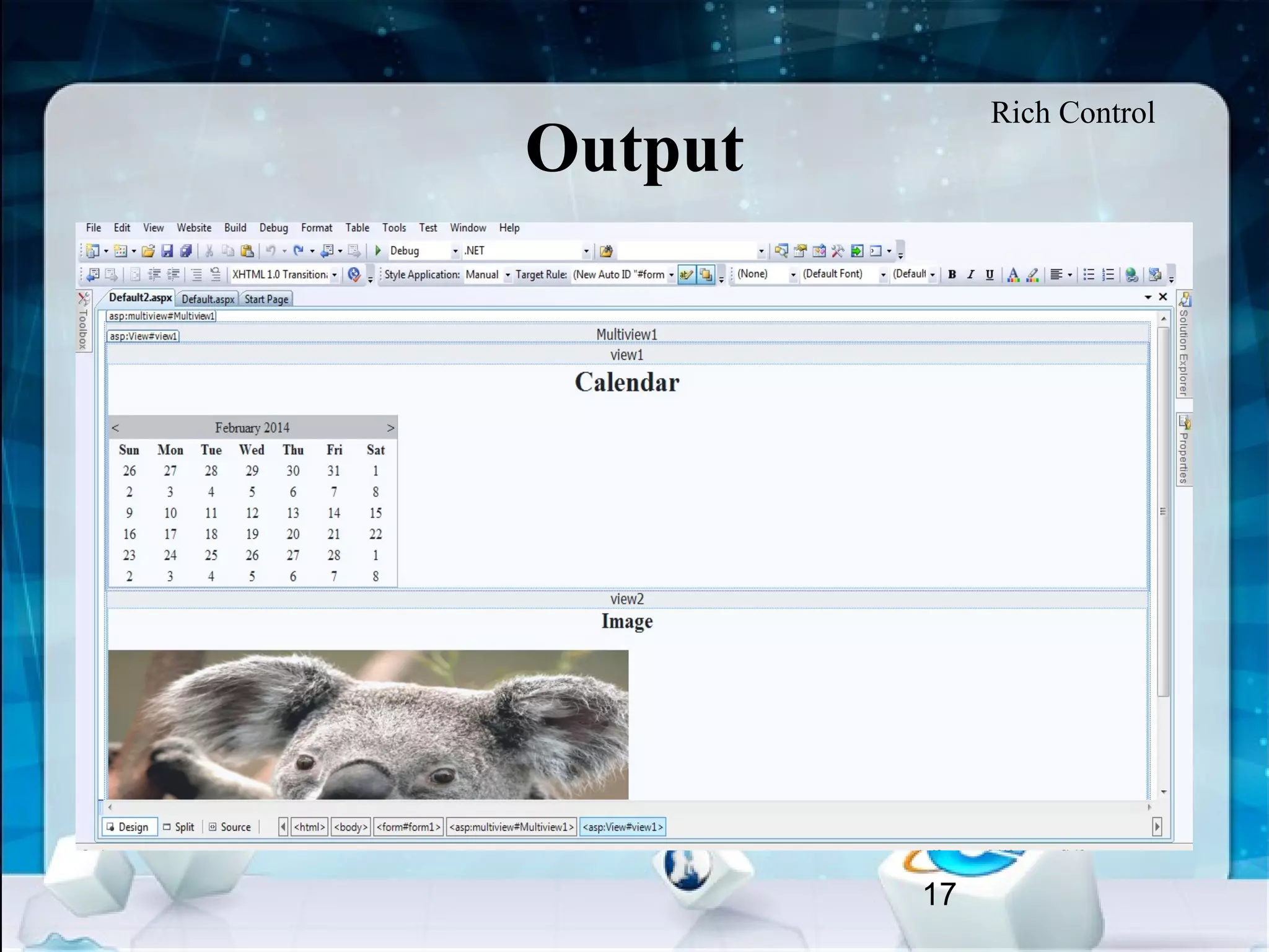17
Output
Rich Control
 