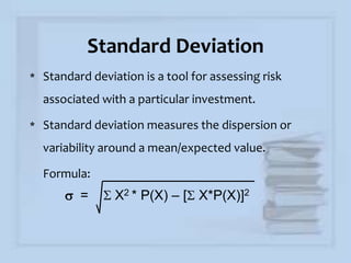 Risk and Return | PPTX