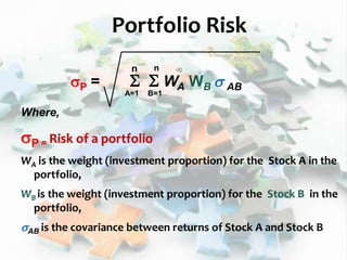 Sp Risk Risk and Return | PPTX
