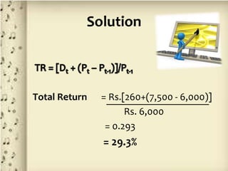 Risk and Return | PPTX