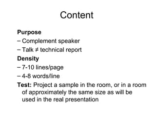 Effective presentation 