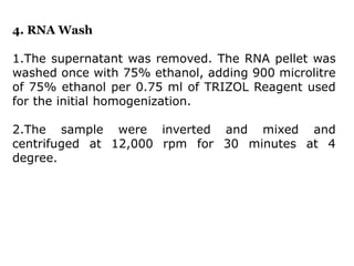 RNA isolation methods