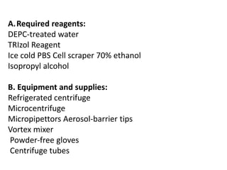 RNA isolation methods