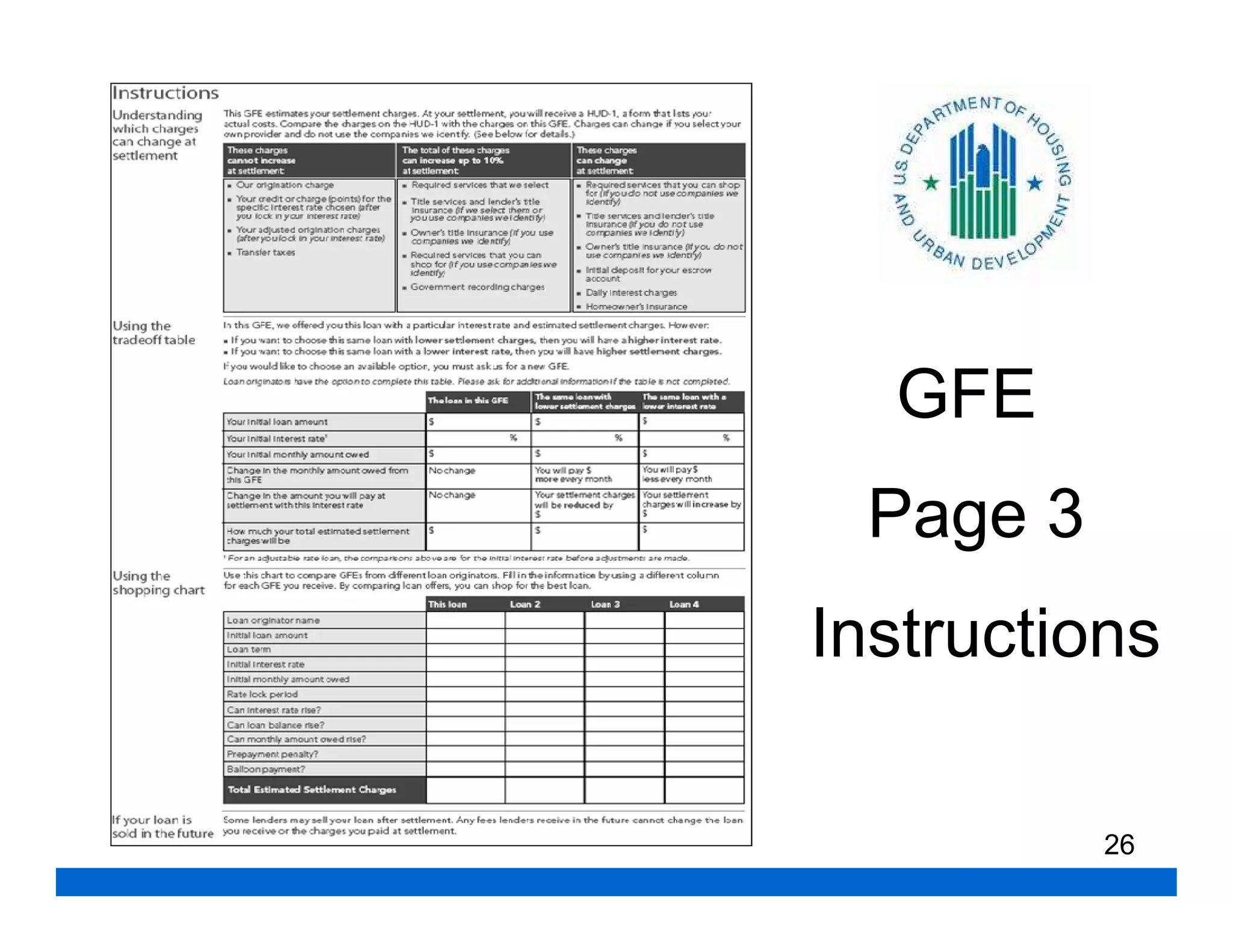 GFE
 Page 3
Instructions

          26
 
