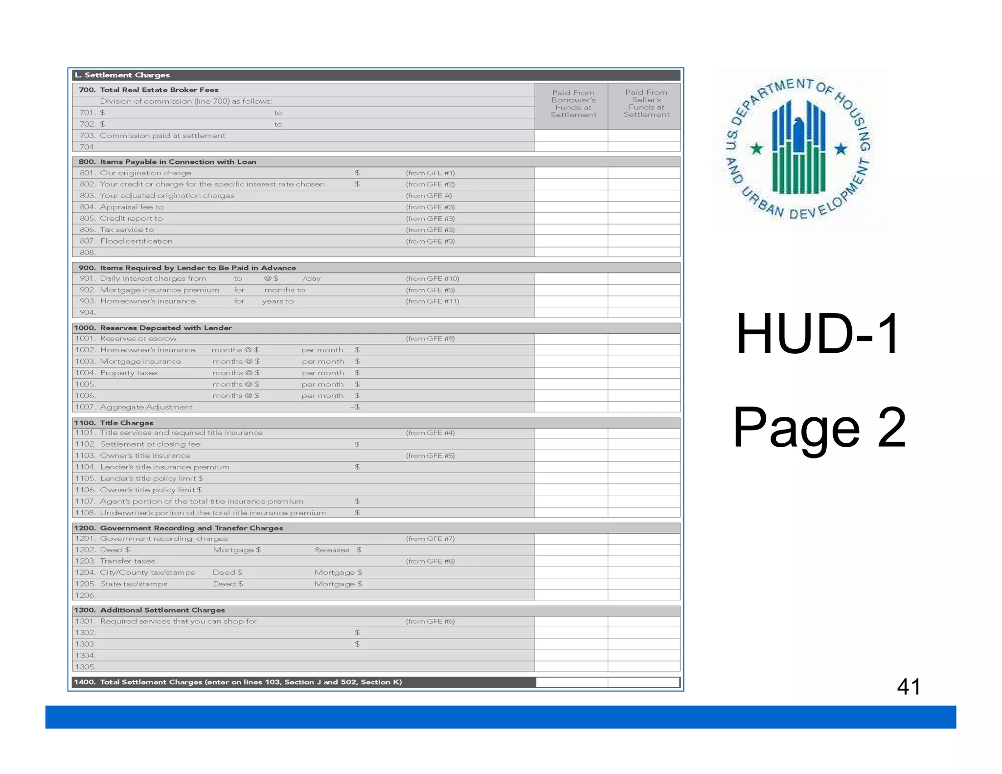 HUD-1
Page 2



     41
 