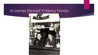 X=James Stewart Y=Henry Fonda
 