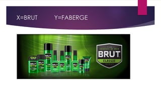 X=BRUT Y=FABERGE
 