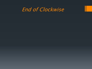End of Clockwise
 