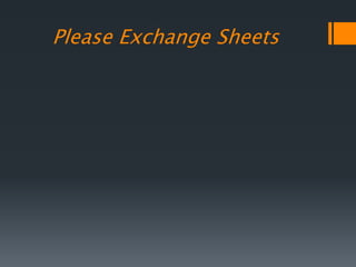 Please Exchange Sheets
 