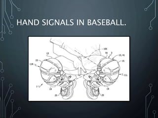 HAND SIGNALS IN BASEBALL.
 