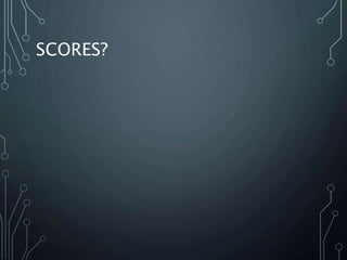 SCORES?
 