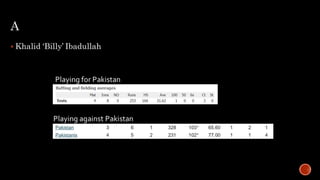 A
 Khalid ‘Billy’ Ibadullah
 