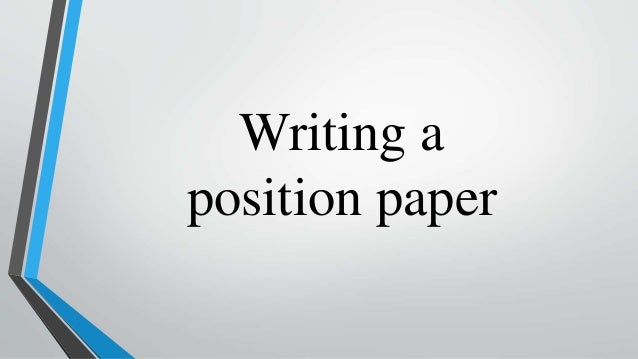position paper