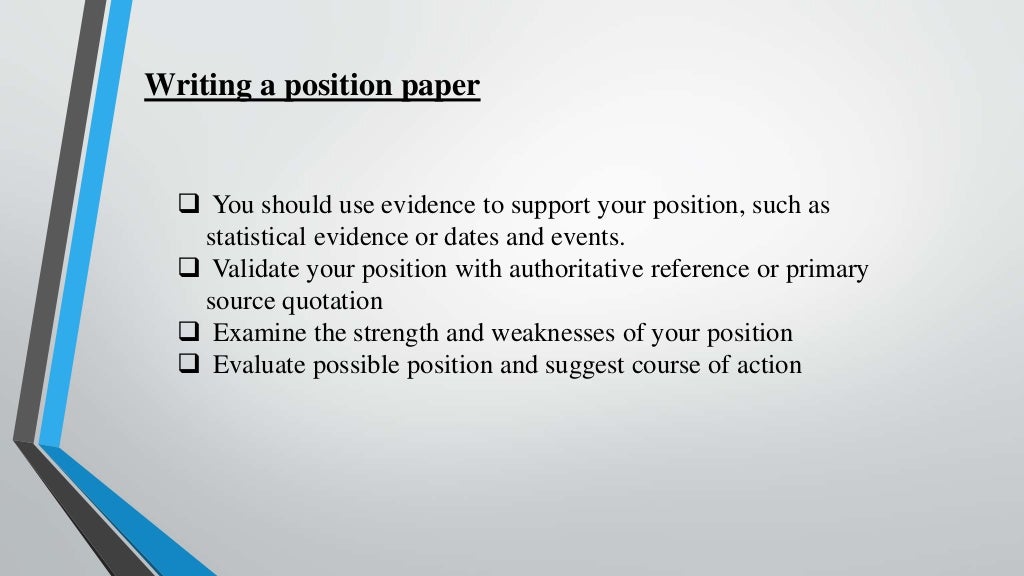 position paper