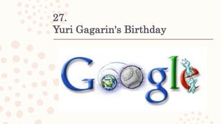27.
Yuri Gagarin's Birthday
 