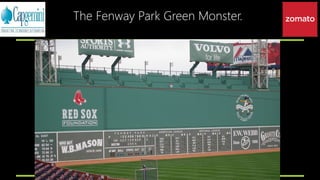 The Fenway Park Green Monster.
 