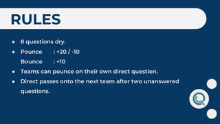 RULES
●
●
●
●
 